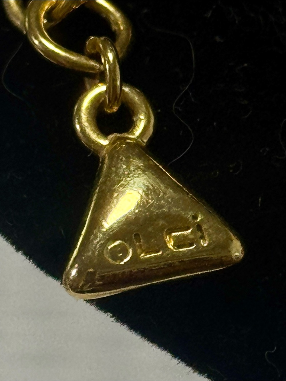 Retro Liz Claiborne Thick Snake Chain With Textured Floating Accents - Picture 2 of 7